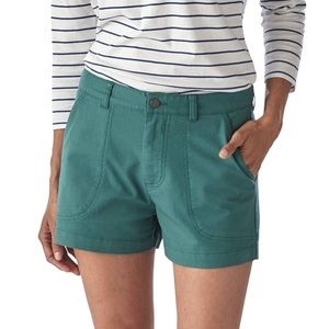 Patagonia Stand Up Shorts 3” organic cotton teal